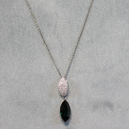 Spark zilveren ketting met Swarovski kristallen hanger NCD422815EM