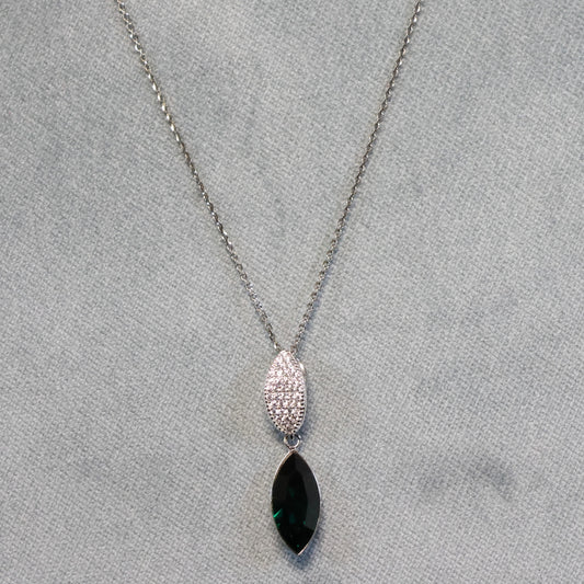 Spark zilveren ketting met Swarovski kristallen hanger NCD422815EM