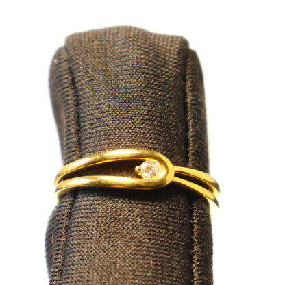Geel gouden ring met briljant 059549A