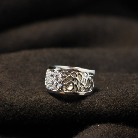 Outlet zilveren ring N5E05 maat: 56