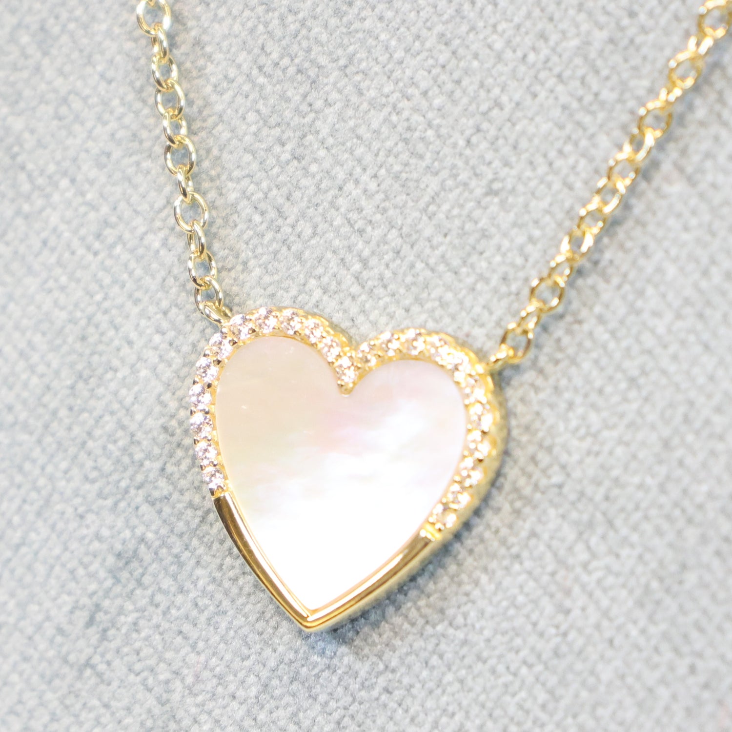 Naiomy Silver vergulde zilveren ketting met Hartje N5I60