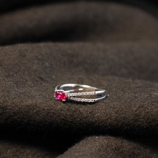 Outlet zilveren ring B0C04 maat: 56