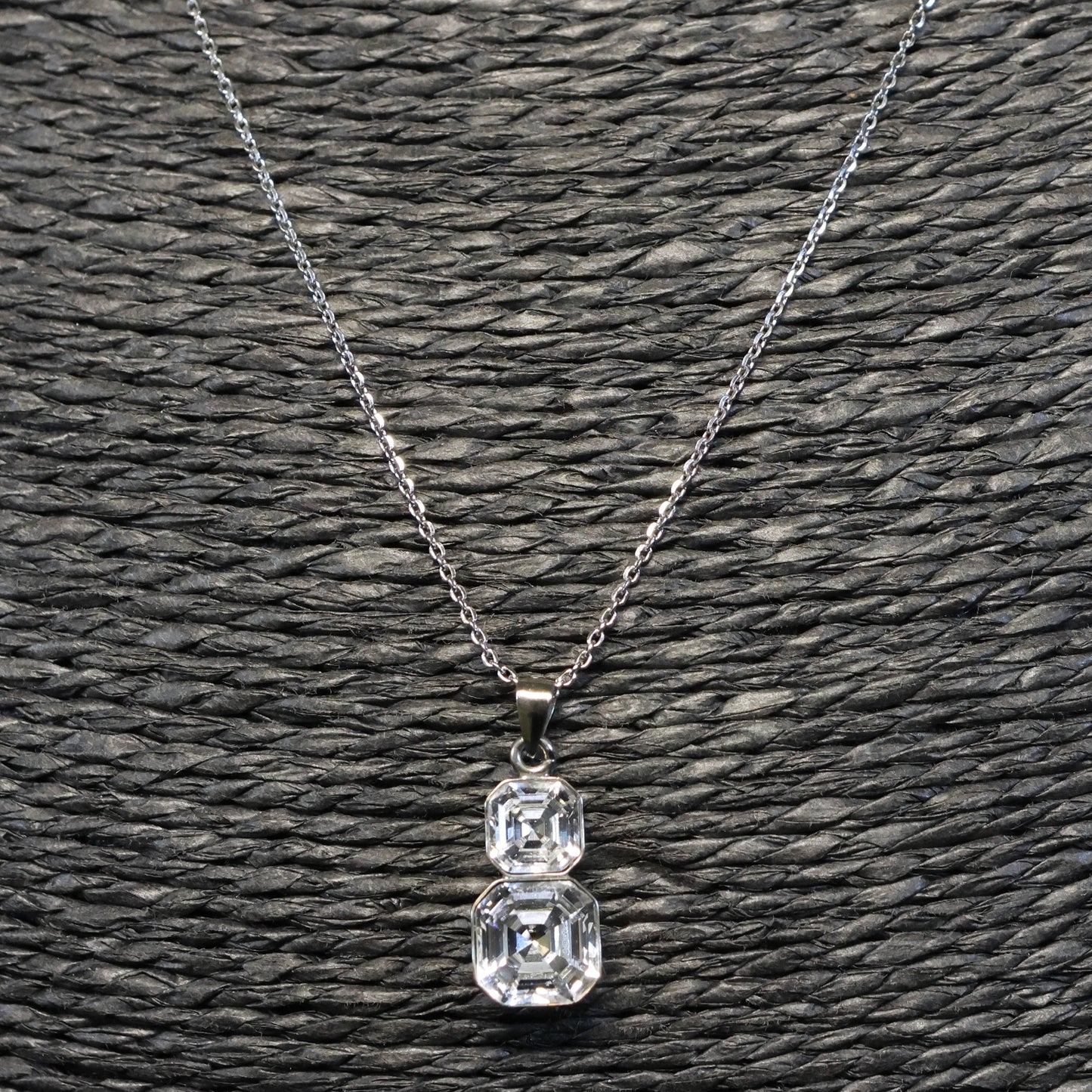 Spark zilveren ketting met Swarovski kristallen hanger NT44802CC