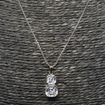 Spark zilveren ketting met Swarovski kristallen hanger NT44802CC