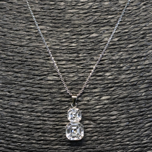 Spark zilveren ketting met Swarovski kristallen hanger NT44802CC