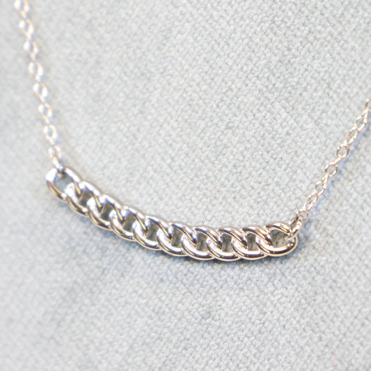 Naiomy Moments Zilveren Ketting met tussenstuk B0U08