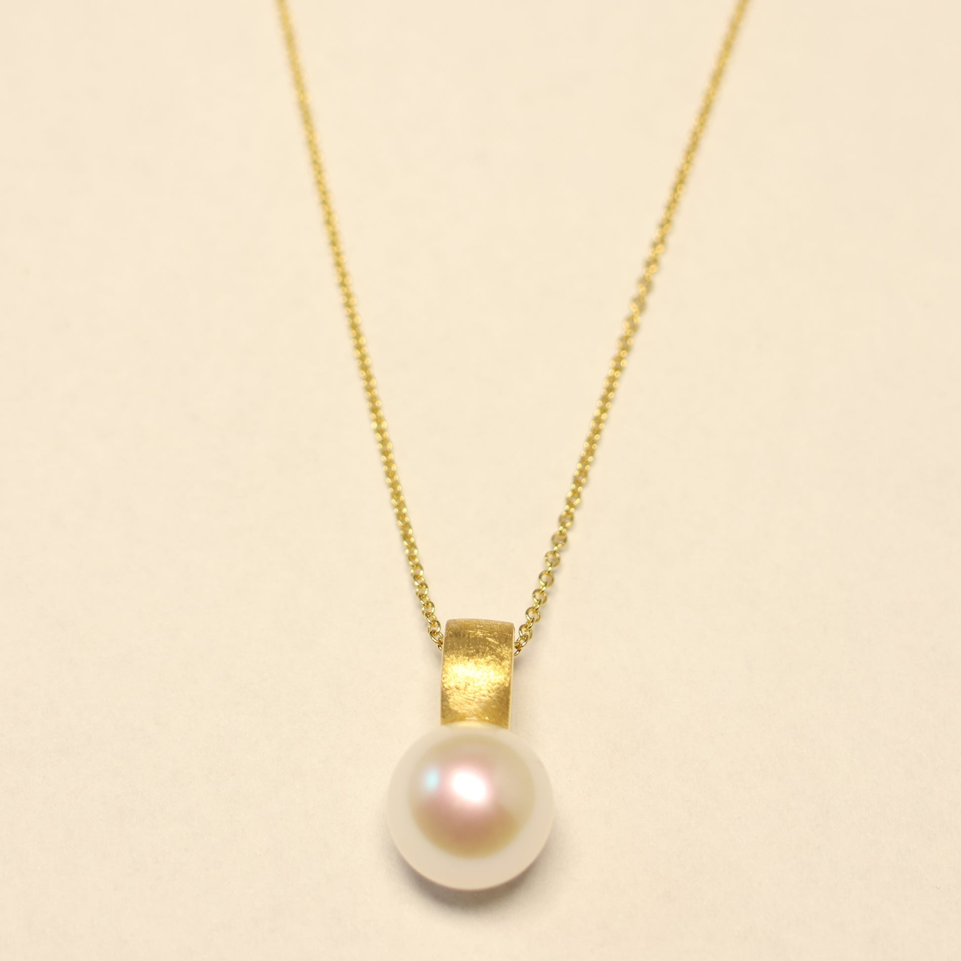18KT gouden hanger met parel 067182/P