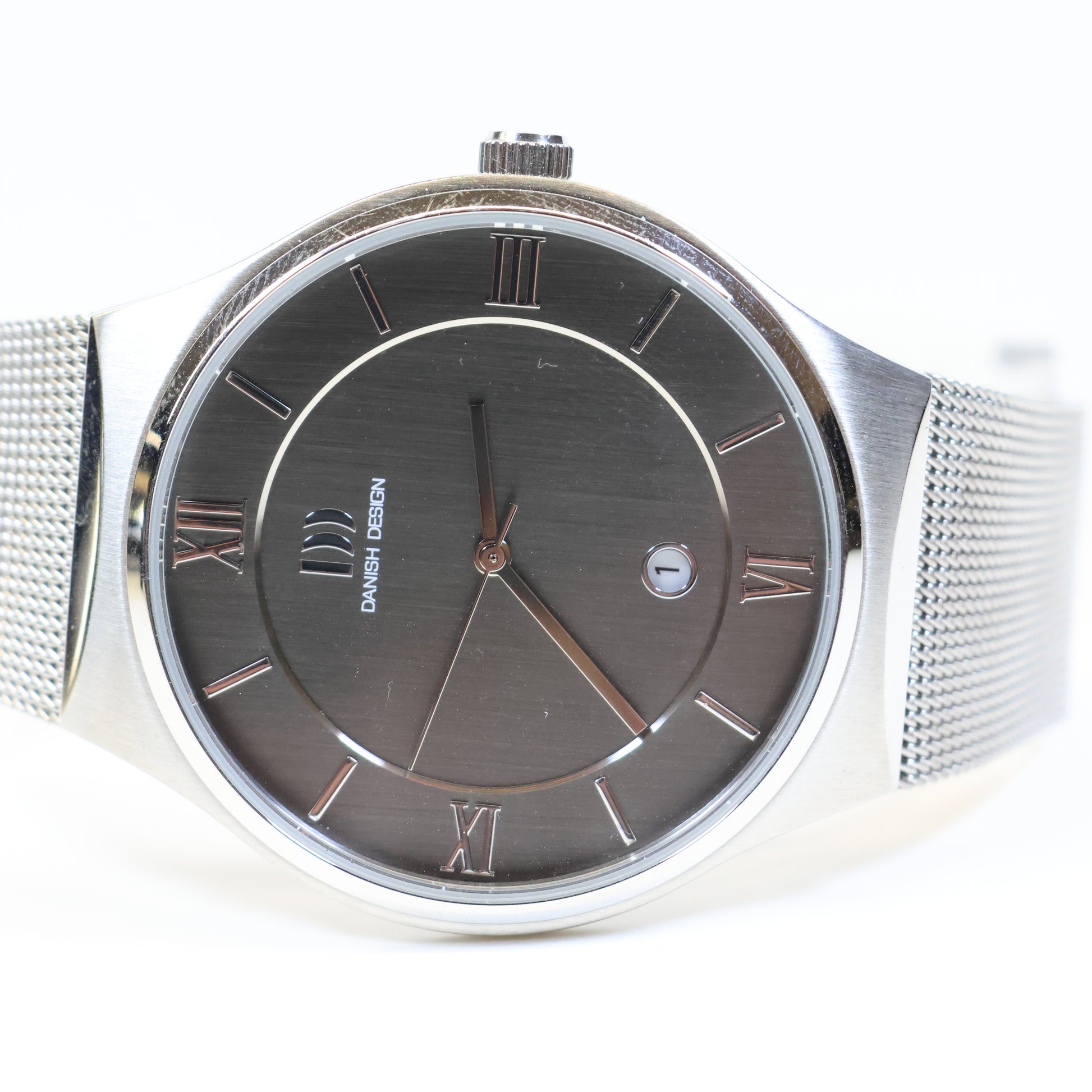 Danish Design horloge heren IQ64Q1240 gray dial milanese band