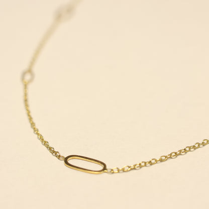 Ketting met motief geel goud 068057/45