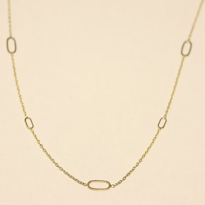 Ketting met motief geel goud 068057/45