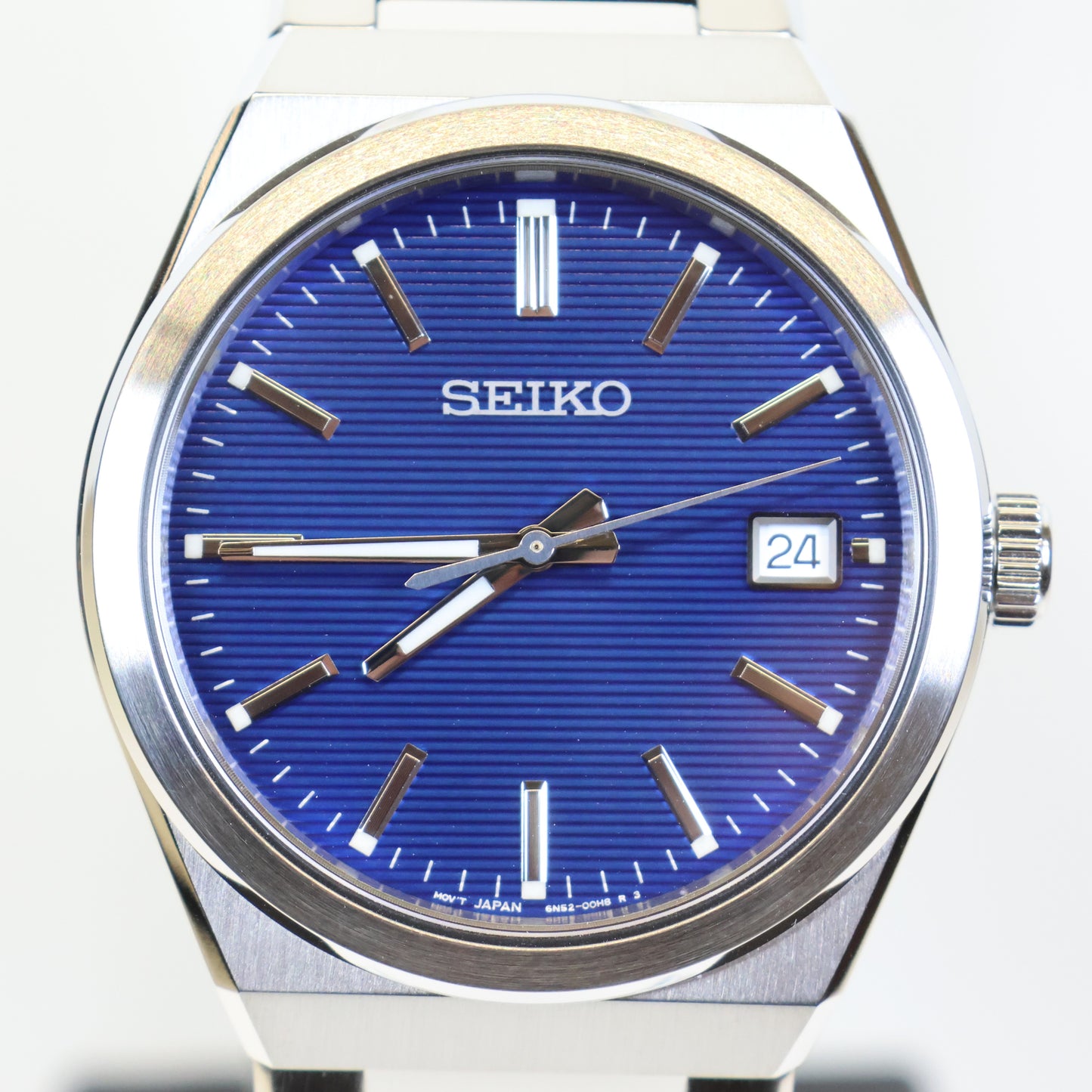 Seiko herenhorloge SUR555P1 quartz date blue dial