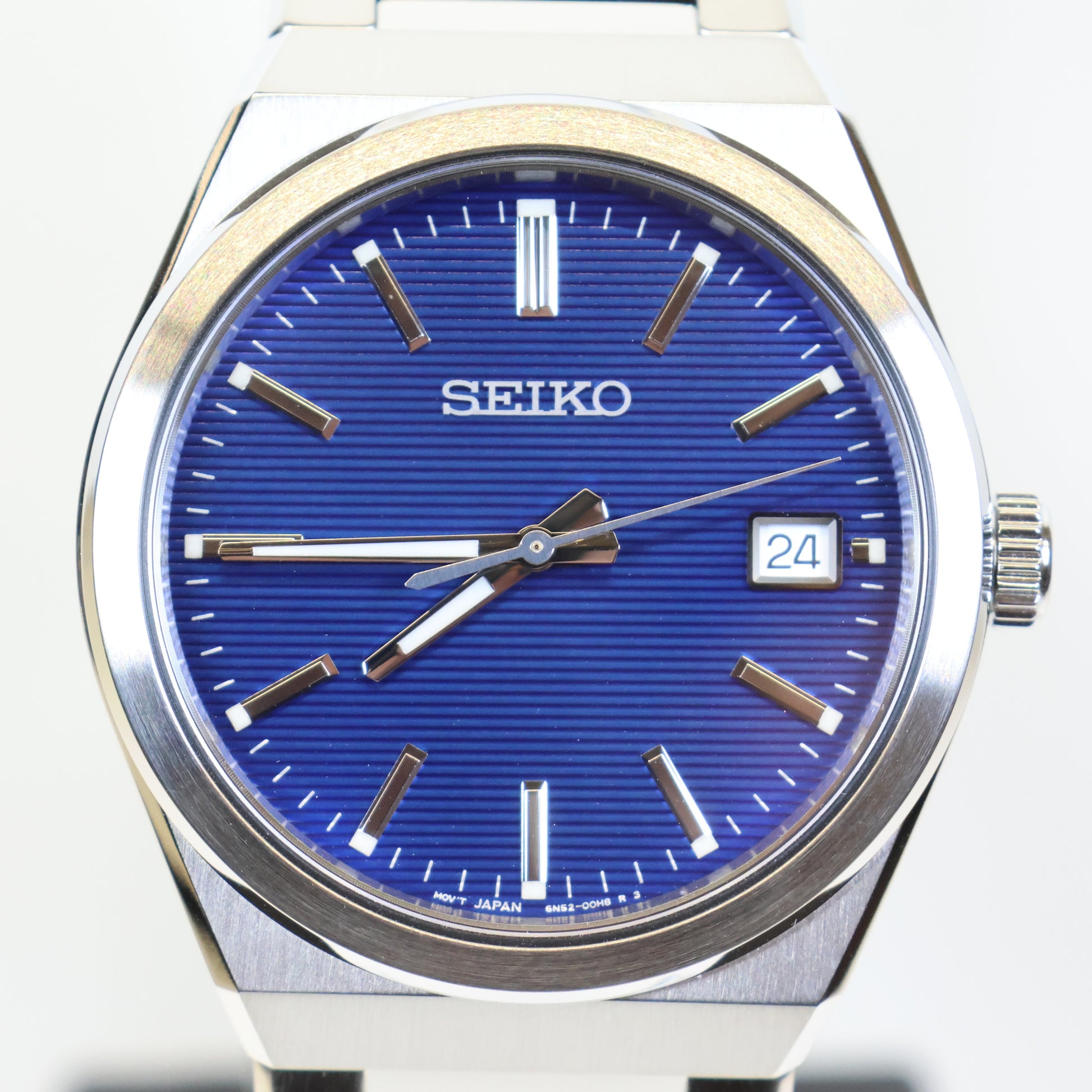 Seiko herenhorloge SUR555P1 quartz date blue dial