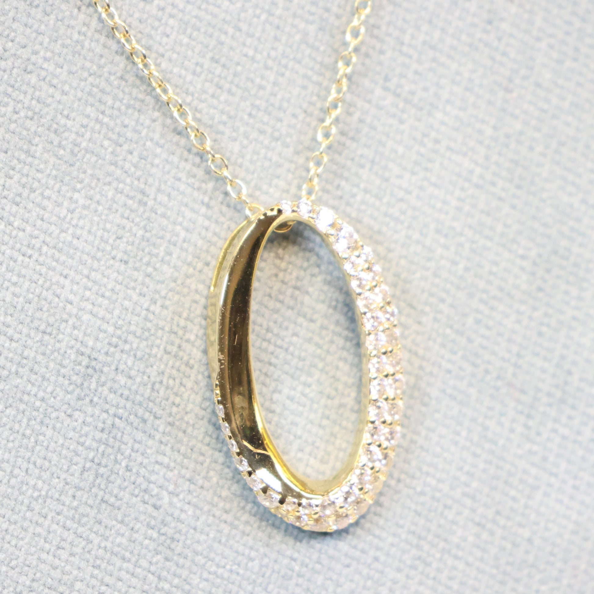 Naiomy silver 18karaat vergulde zilveren ketting met hanger N4P78