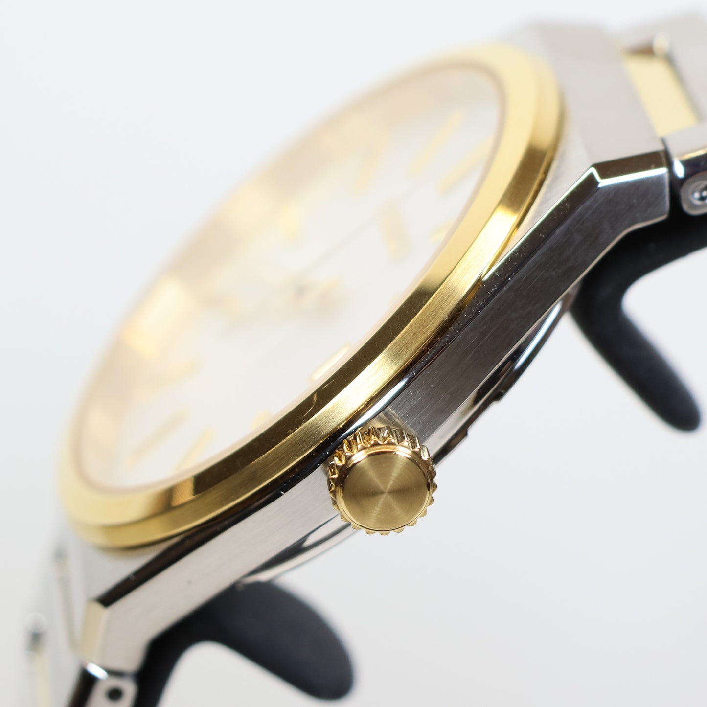Seiko herenhorloge SUR558P1 quartz date bicolor white dial