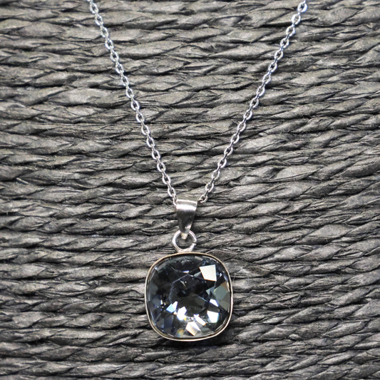 Spark zilveren ketting met Swarovski kristallen hanger NN447010SN