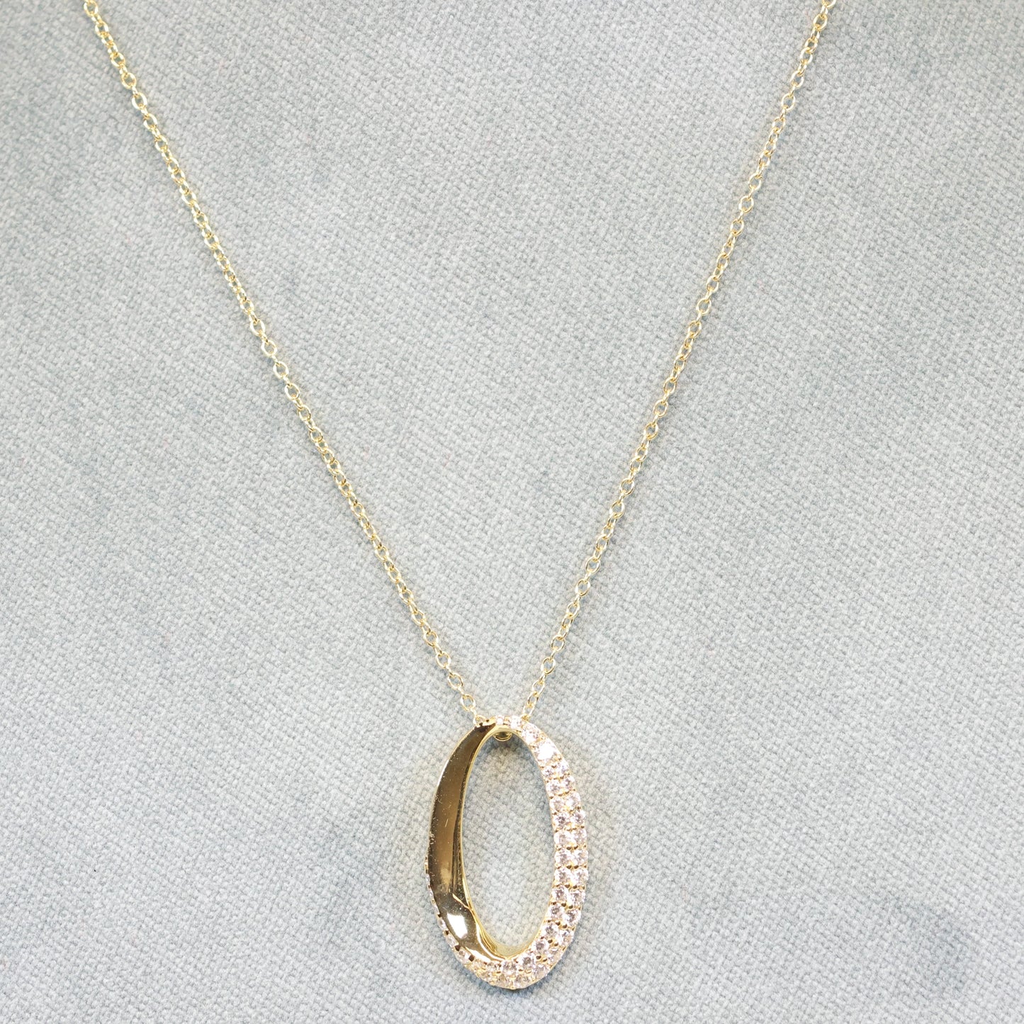 Naiomy silver 18karaat vergulde zilveren ketting met hanger N4P78