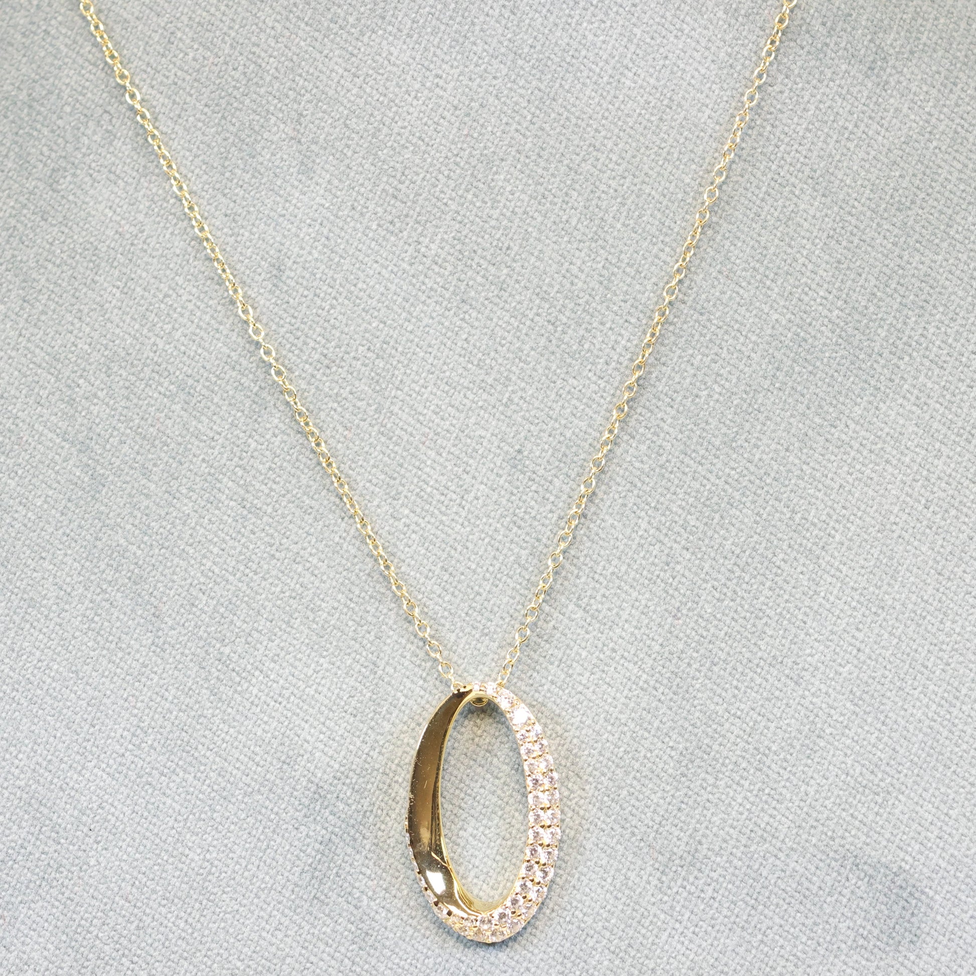 Naiomy silver 18karaat vergulde zilveren ketting met hanger N4P78