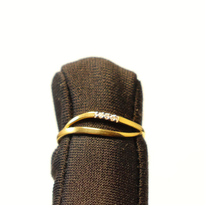 18KT geel gouden ring met briljant 060776A