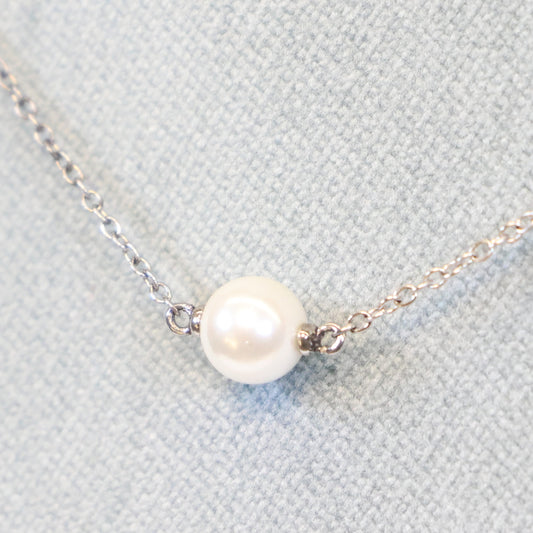 Naiomy Moments zilveren ketting met Parels B9C05