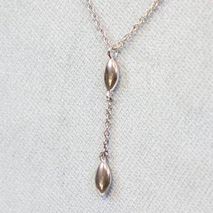 Naiomy Moments zilveren ketting met druppel hanger B6B02