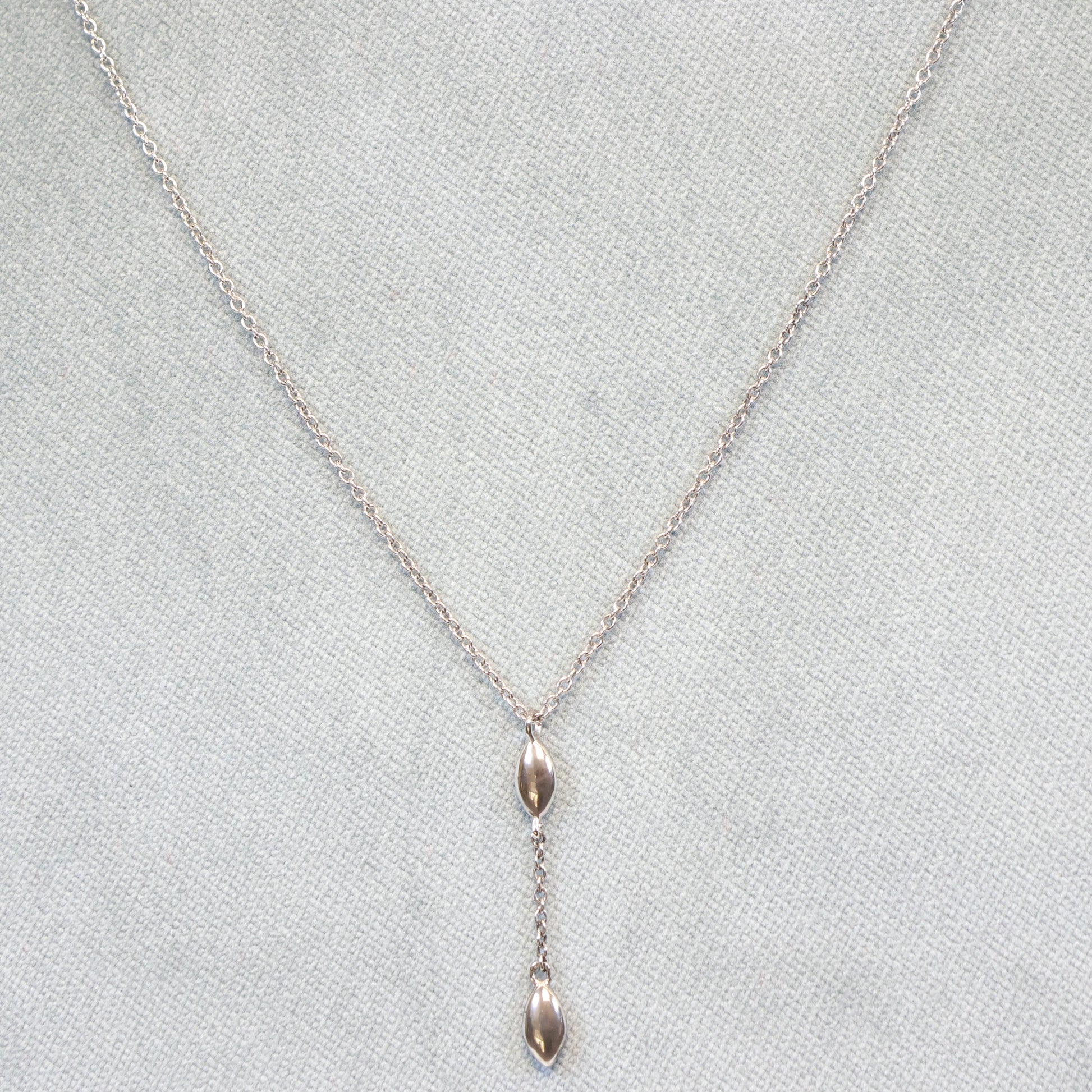 Naiomy Moments zilveren ketting met druppel hanger B6B02