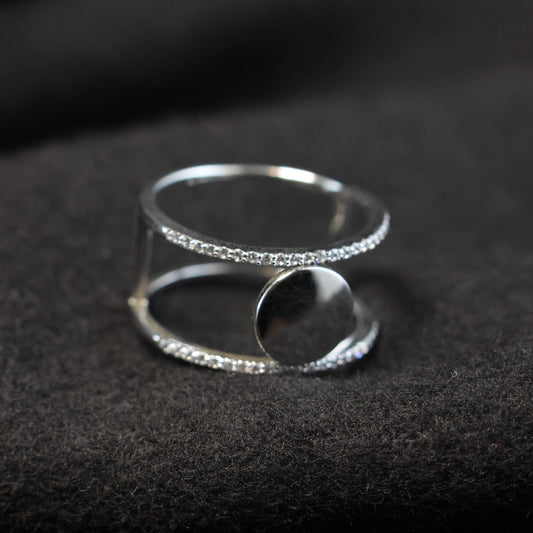 Outlet Zilveren ring N8610 maat: 62