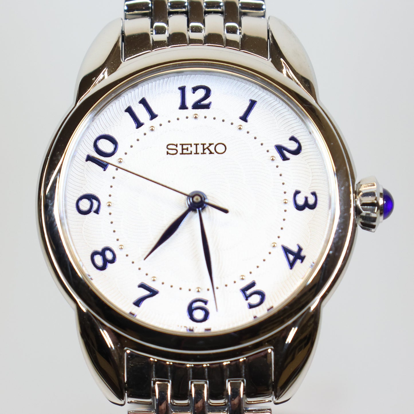 Seiko horloge dames SUR561P1 quartz white dial Arabische cijfers