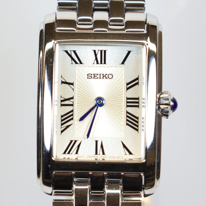 Seiko horloge dames SWR083P1 quartz square creme dial
