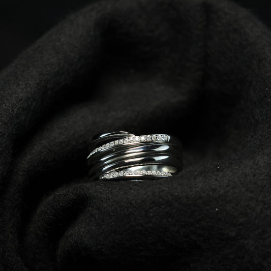 Outlet Zilveren ring N6J04 maat: 62
