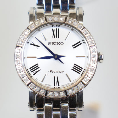 Seiko horloge SWR023P1 Premier dames quartz swarovski kristal