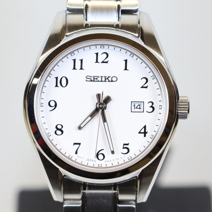 Seiko horloge dames SUR465P1 quartz white dial Arabische cijfers
