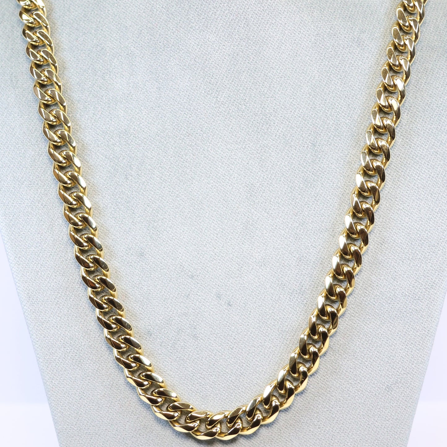 Gouden Stalen ketting heren met 8mm schakels 255576