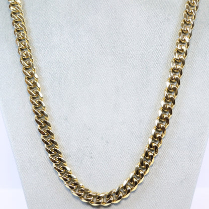 Gouden Stalen ketting heren met 8mm schakels 255576