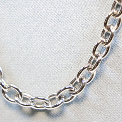 Stalen ketting heren met 5mm schakels 244628