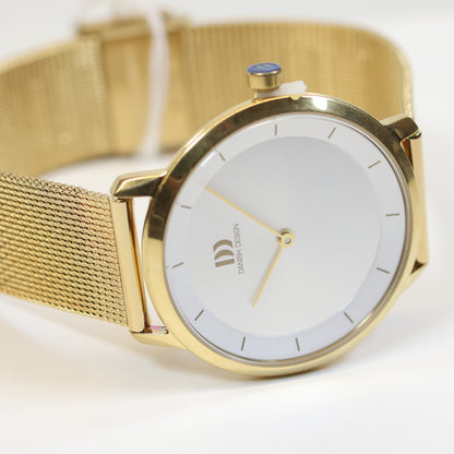 Danish Design dameshorlog IV05Q1258 gold milanese band