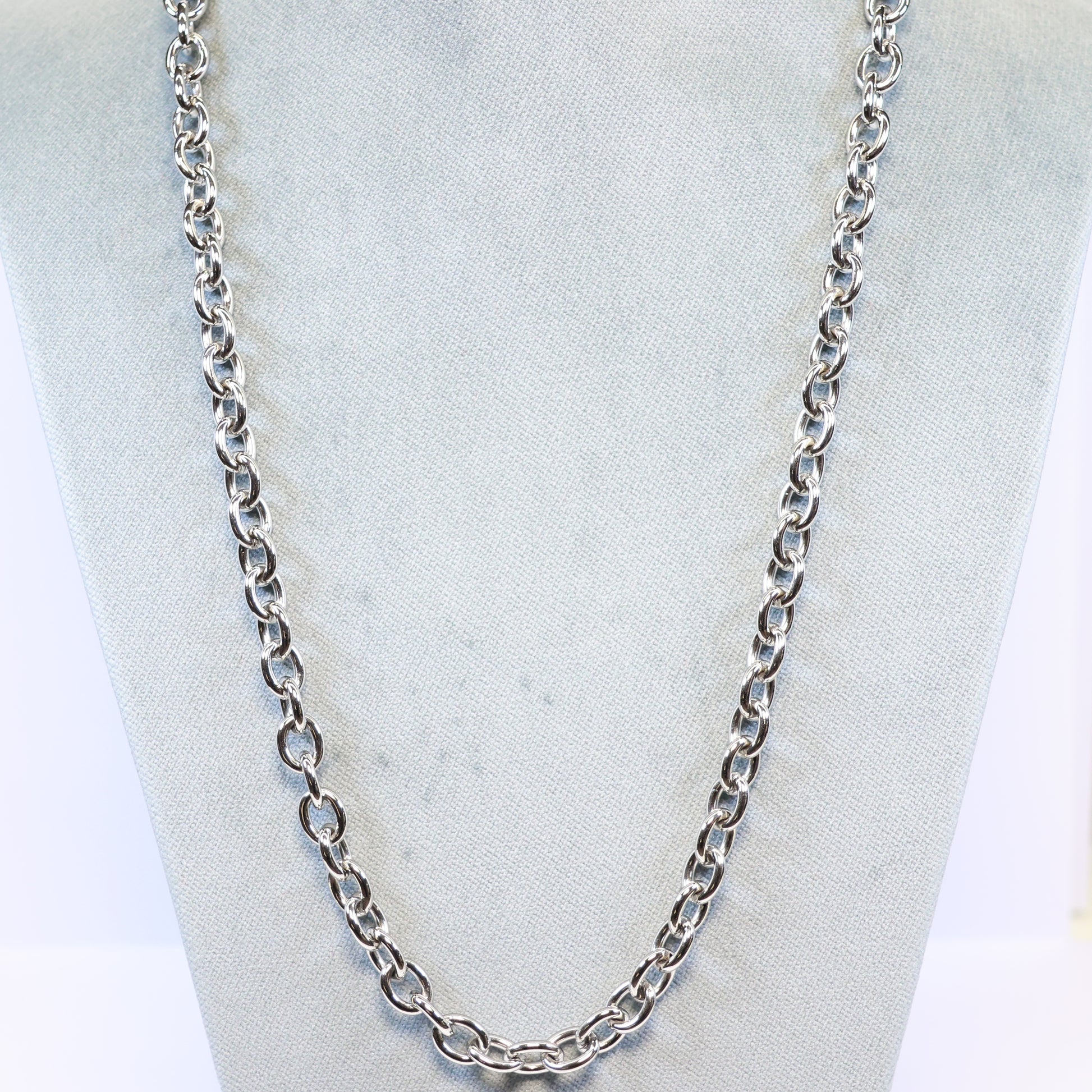 Stalen ketting heren met 5mm schakels 244628