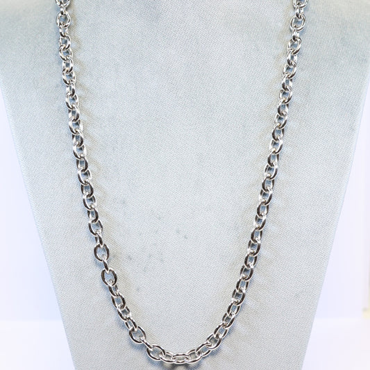 Stalen ketting heren met 5mm schakels 244628