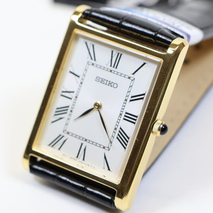 Seiko herenhorloge SWR104P1 square white dial