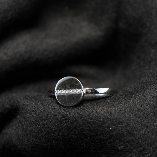 Outlet Zilveren ring N8606 maat: 60