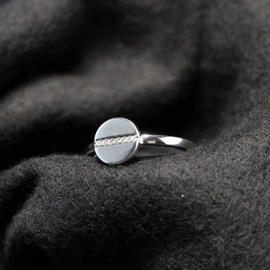 Outlet Zilveren ring N8606 maat: 60