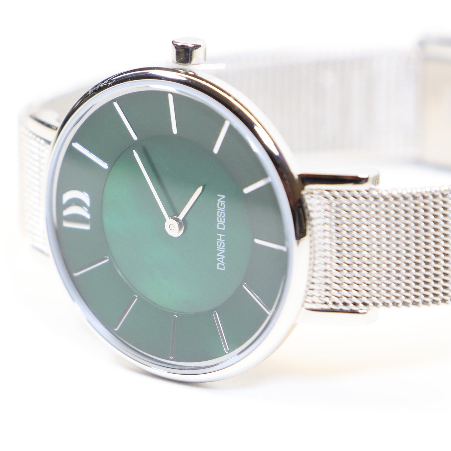 Danish Design dameshorloge IV77Q1167 green dial milanese band