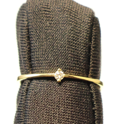 18KT geel gouden ring met briljant 91GU21A