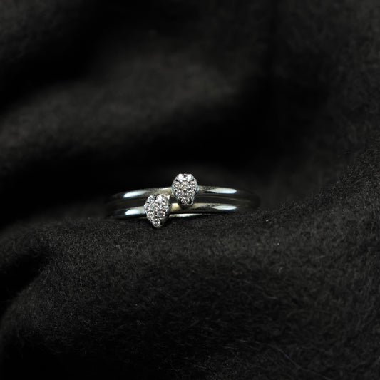 Outlet Zilveren ring B8A01 maat: 60