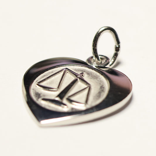 Tresor zilveren sterrenbeeld hartje hanger weegschaal