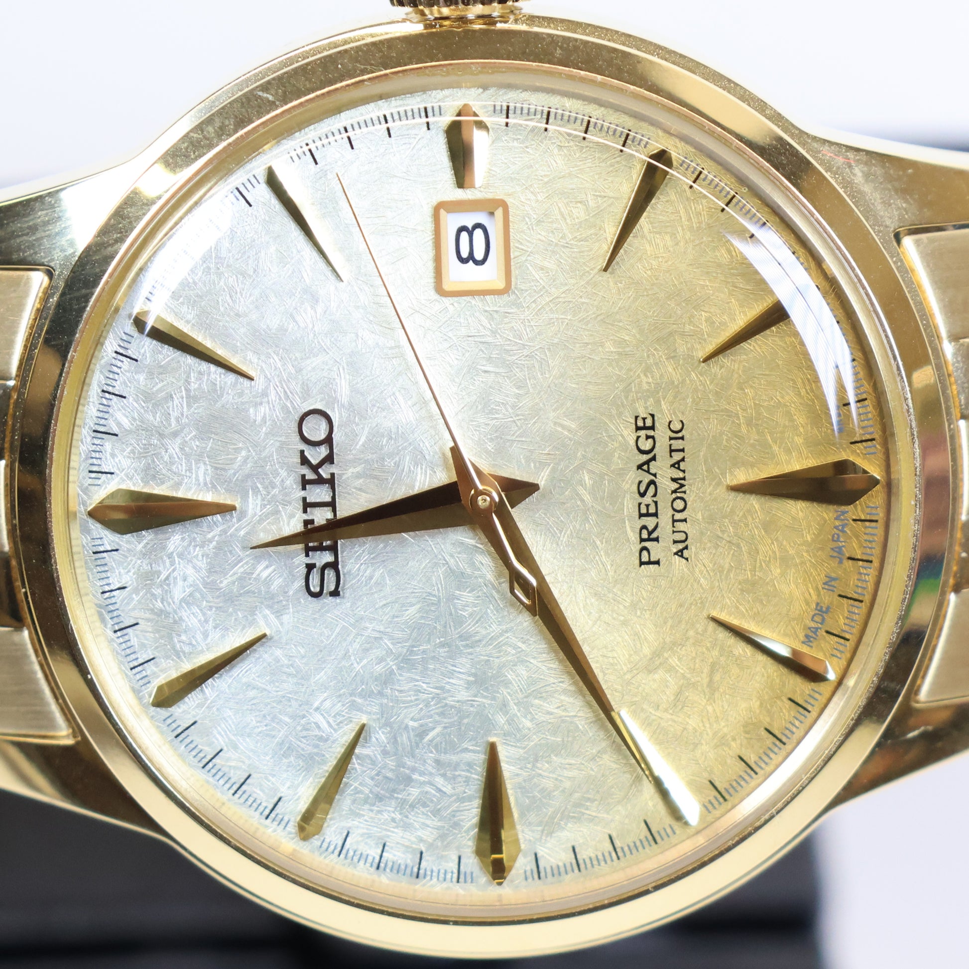 Seiko Presage horloge SRPK46J1 automatic heren goud