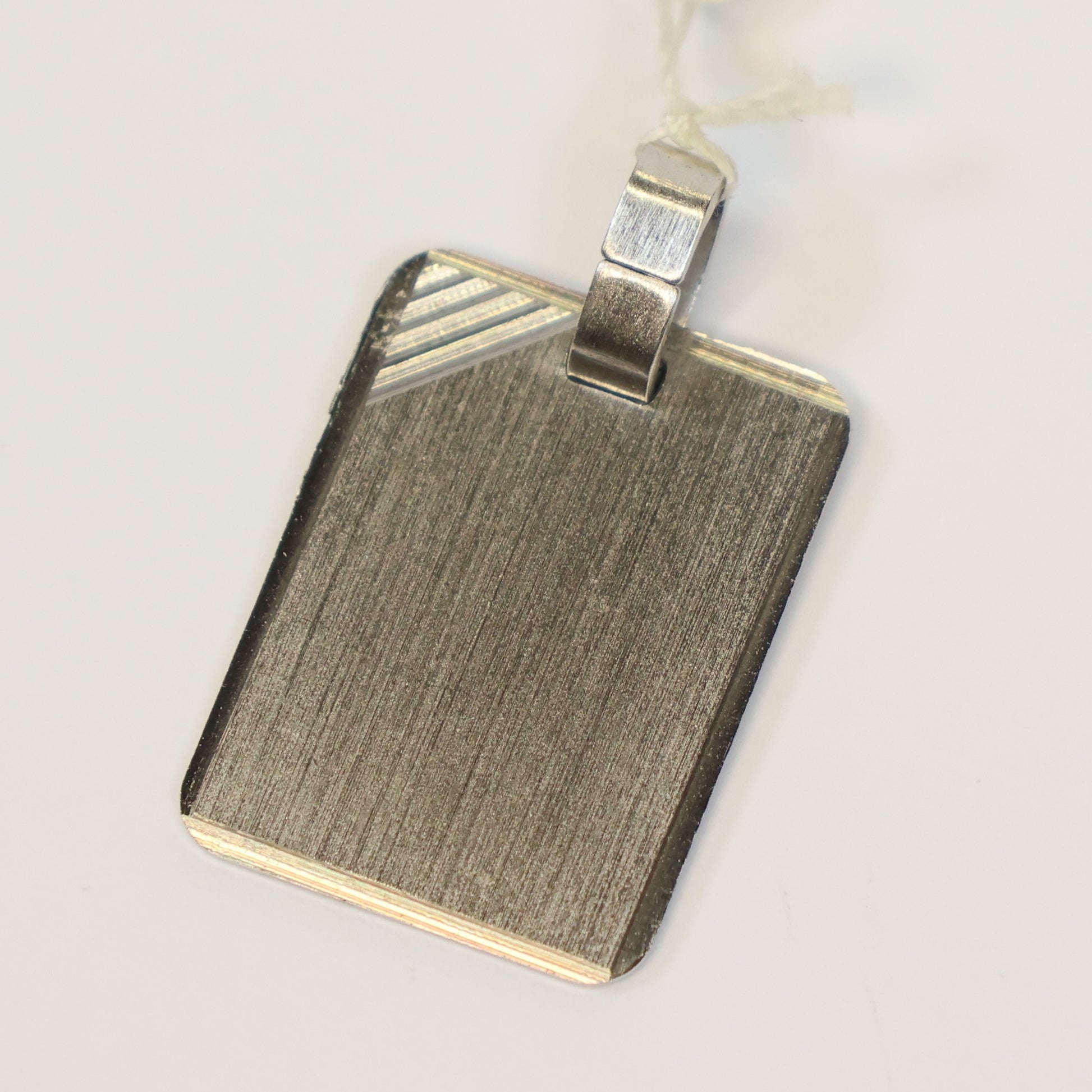 Zilveren hanger graveerplaat 307765