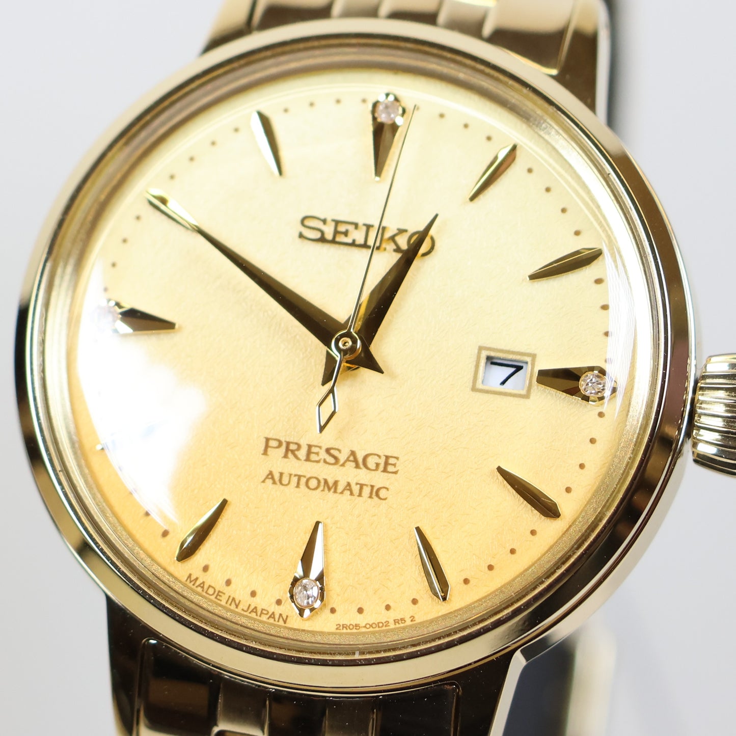 Seiko Presage horloge SRE018J1 automatic dames goud diamant