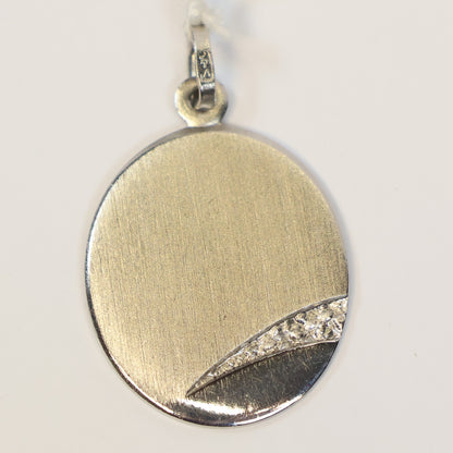 Zilveren hanger ovalen graveerplaat 752284