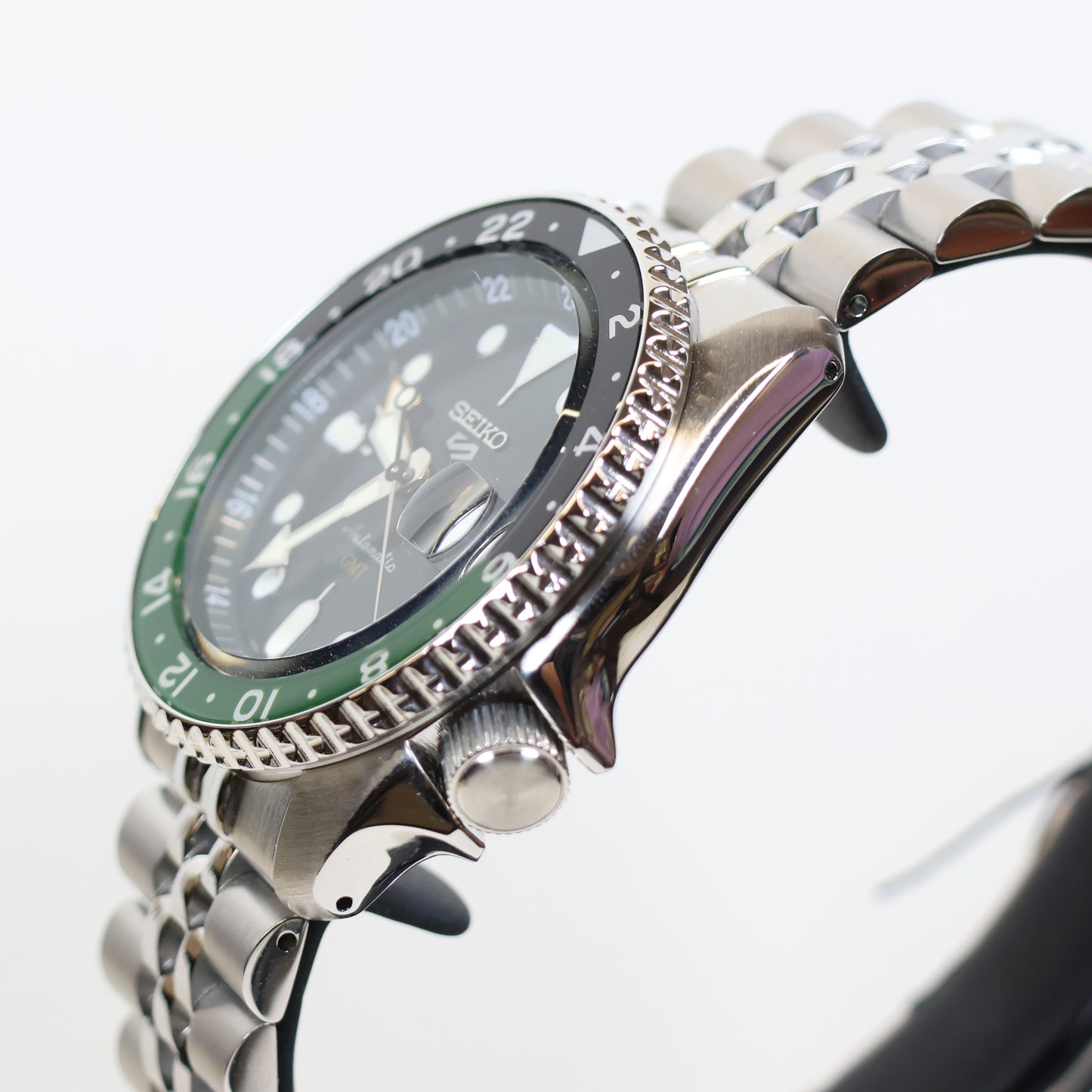 Seiko 5 Sports SSK035K1 horloge GMT automatic green dial