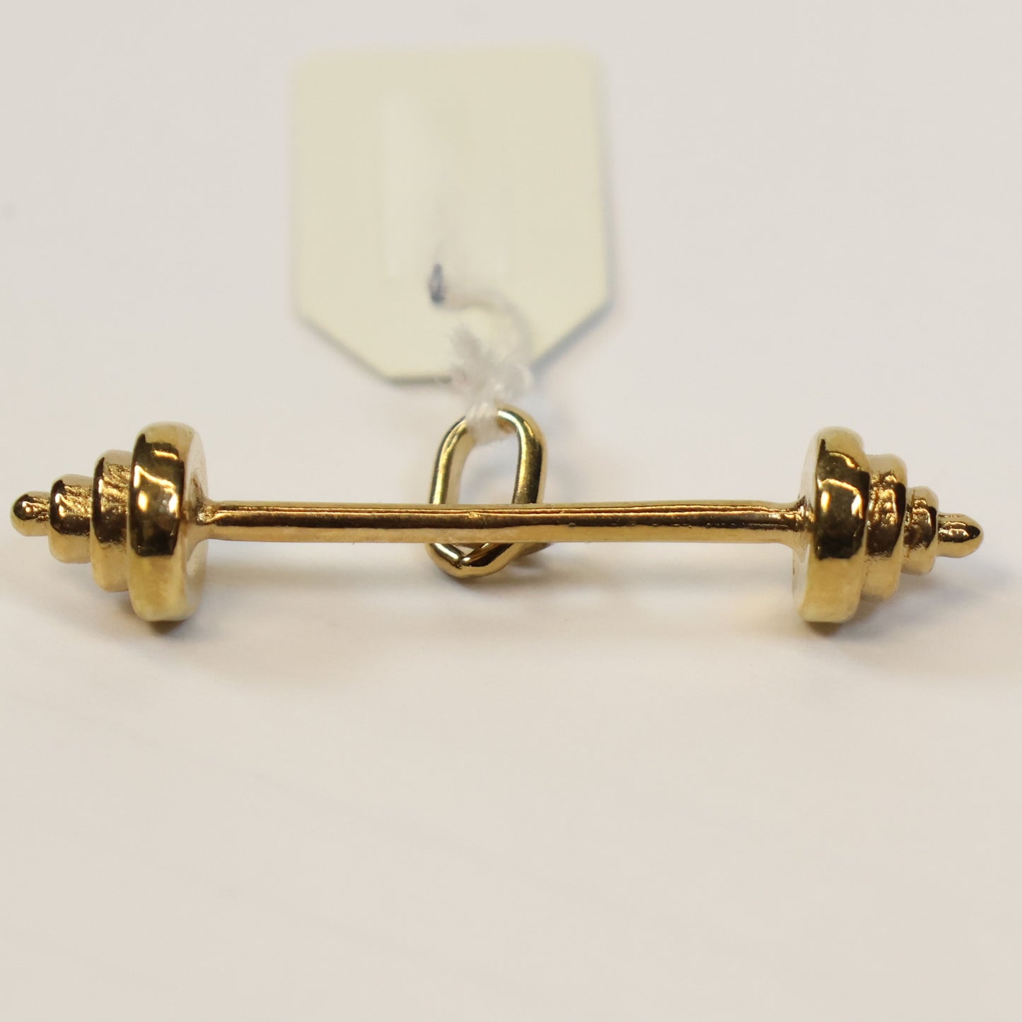 Plaqué barbell hangertje